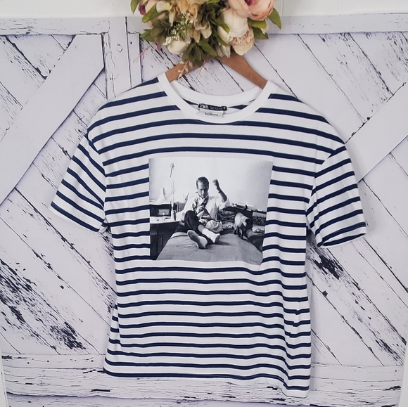 Zara | Tops | Zara Paul Newman Tee M 